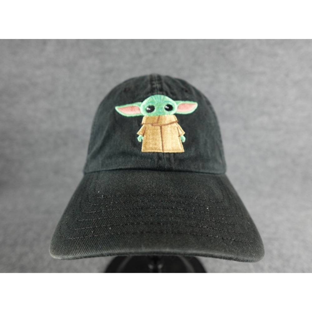 Star Wars The Child Baby Yoda Embroidered Black Baseball Cap One Size Fits‎ Most